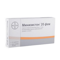 Минизистон 20 фем таблетки